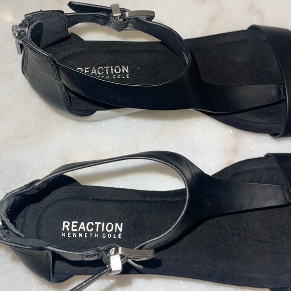 Kenneth Cole Reaction leather wedge sandals🌸 - Picture 7 of 9